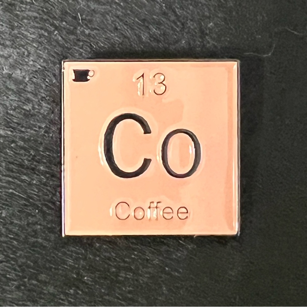 Coffee Elements Enamel Pin